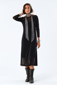 LoganLL Maxi Dress LS - Black