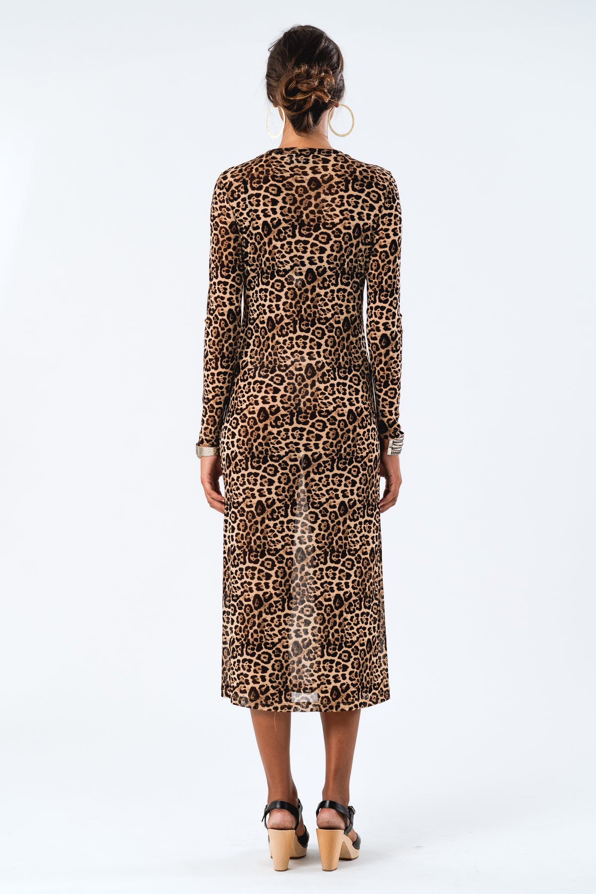 Lollys Laundry LoganLL Maxi Dress LS Dress Leopardenmuster