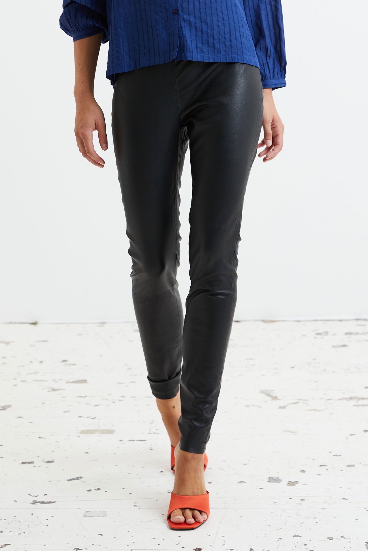 Lollys Laundry LollyLL Leather Legging Legging 99 Black