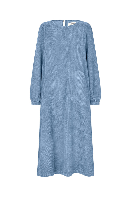 Lollys Laundry LucasLL Midi Dress LS Dress 29 Dusty Blue