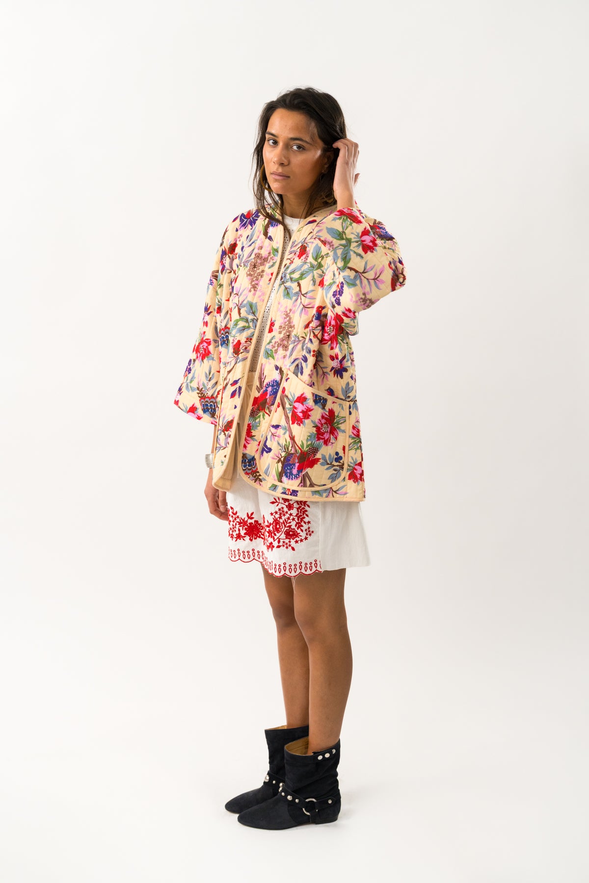 Lollys Laundry LuluLL Jacke 3/4 Kimono Blumenmuster