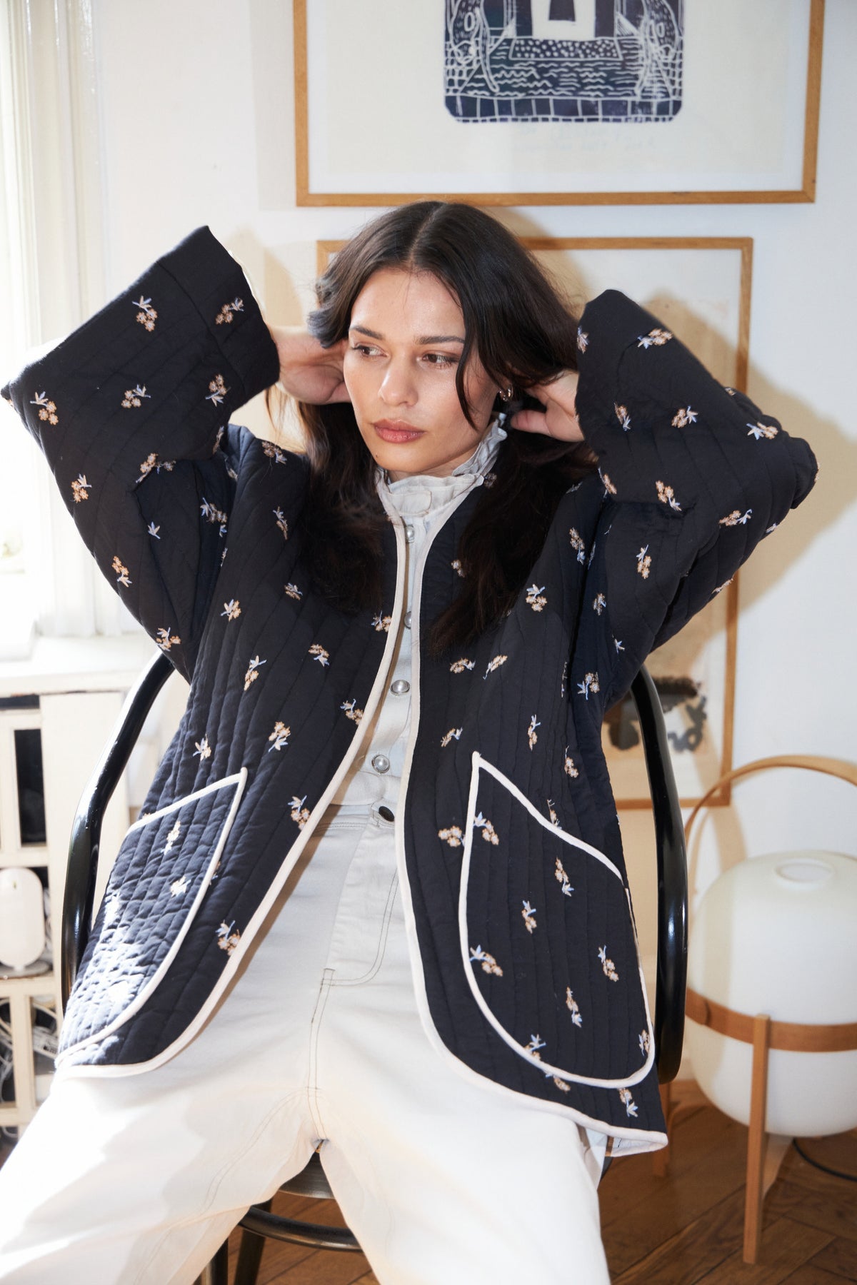 Lollys Laundry LuluLL Jacket 3/4 Jacket Schwarz