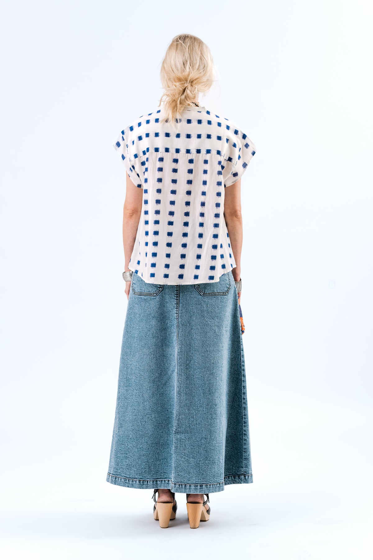 Lollys Laundry LunaLL Maxi Rock Skirt Blau