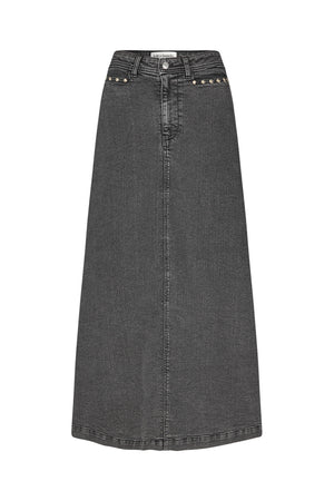 Lollys Laundry LunaLL Maxi Röcke Skirt Verblasstes Schwarz