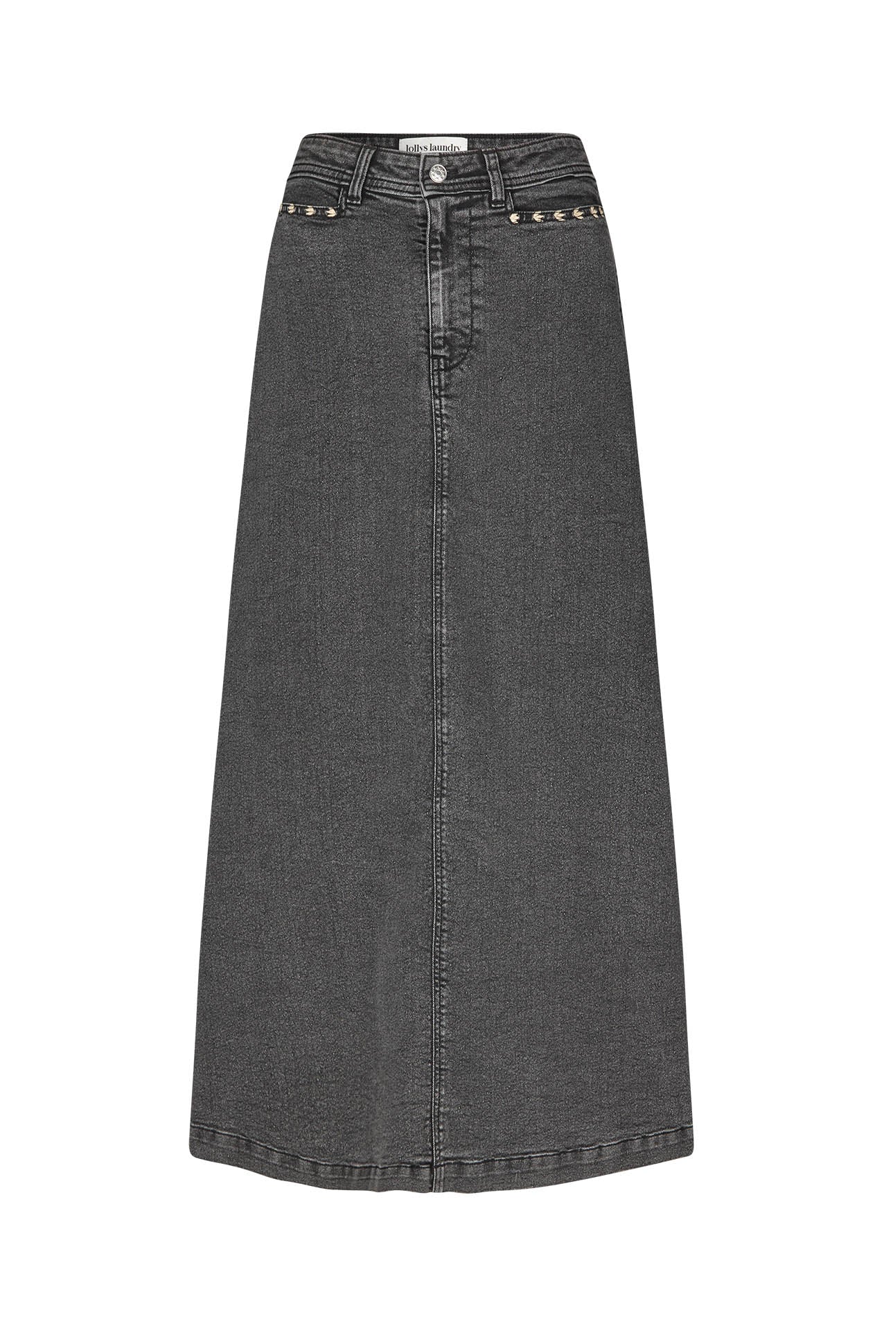 Lollys Laundry LunaLL Maxi Röcke Skirt Verblasstes Schwarz