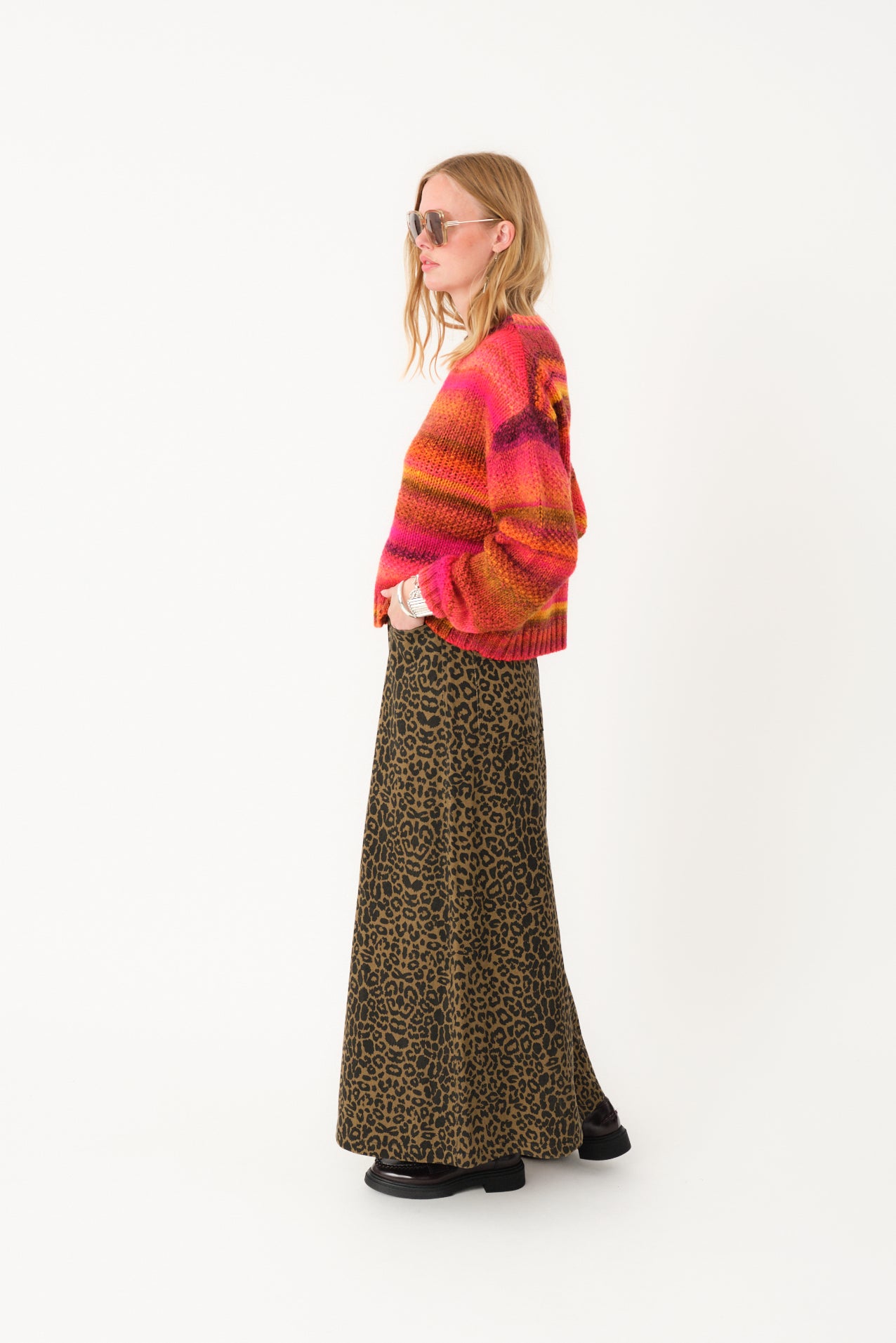 Lollys Laundry LunaLL Maxi Röcke Skirt 72 Leopard Print