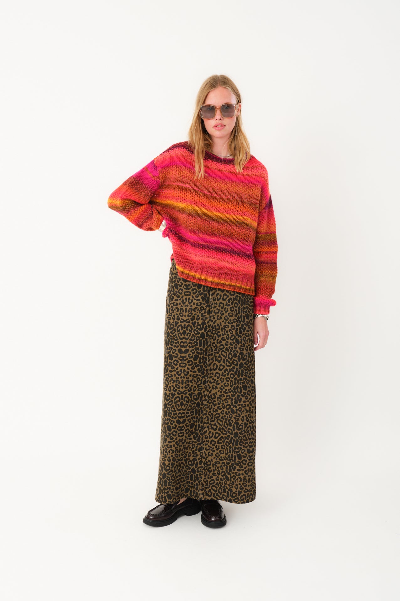 Lollys Laundry LunaLL Maxi Röcke Skirt 72 Leopard Print