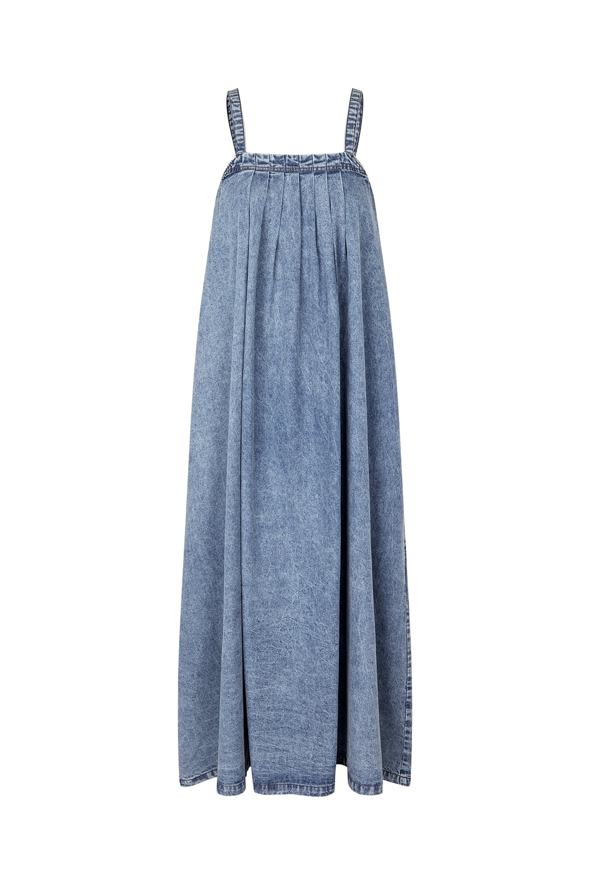 Lollys Laundry LungoLL Maxi Kleid Dress Blaues Denim
