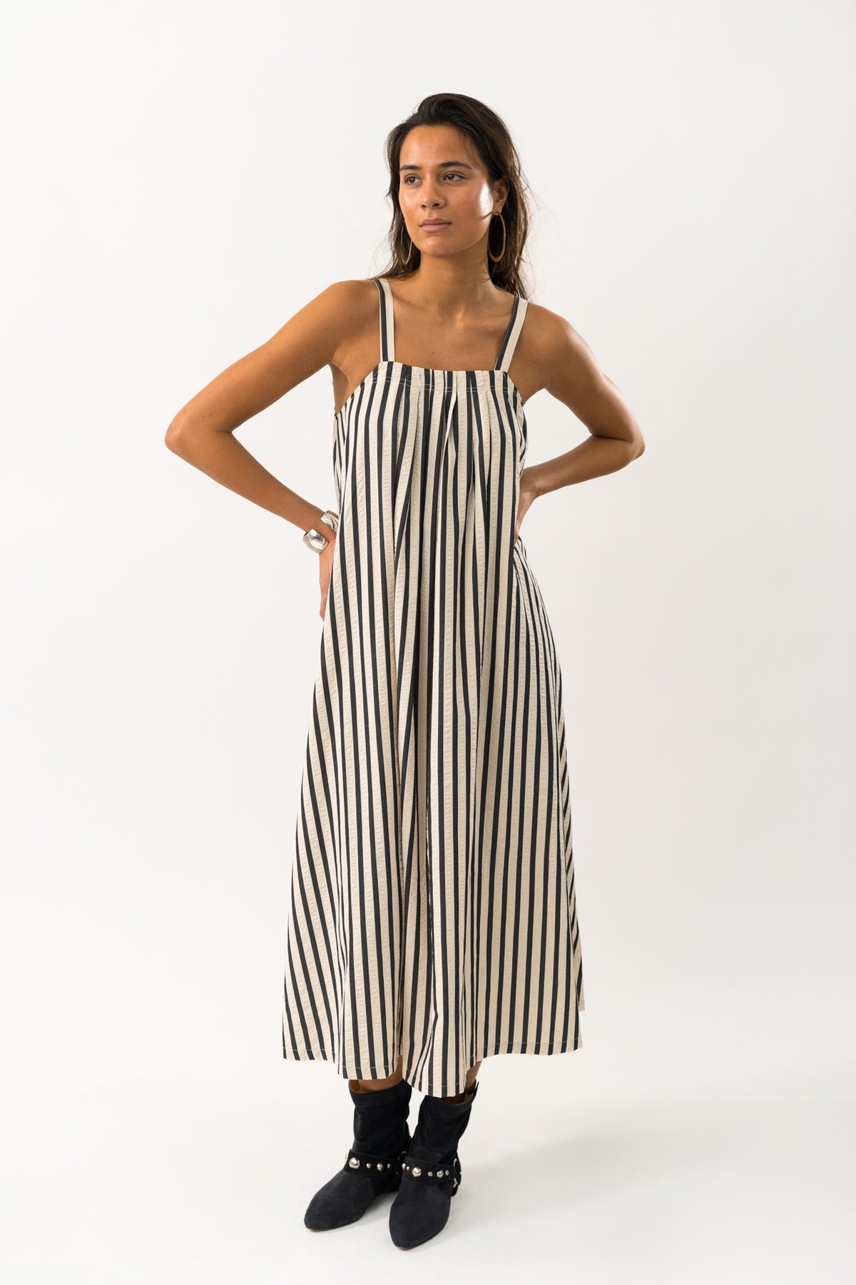 Lollys Laundry LungoLL Maxi Kleid Dress Streifen