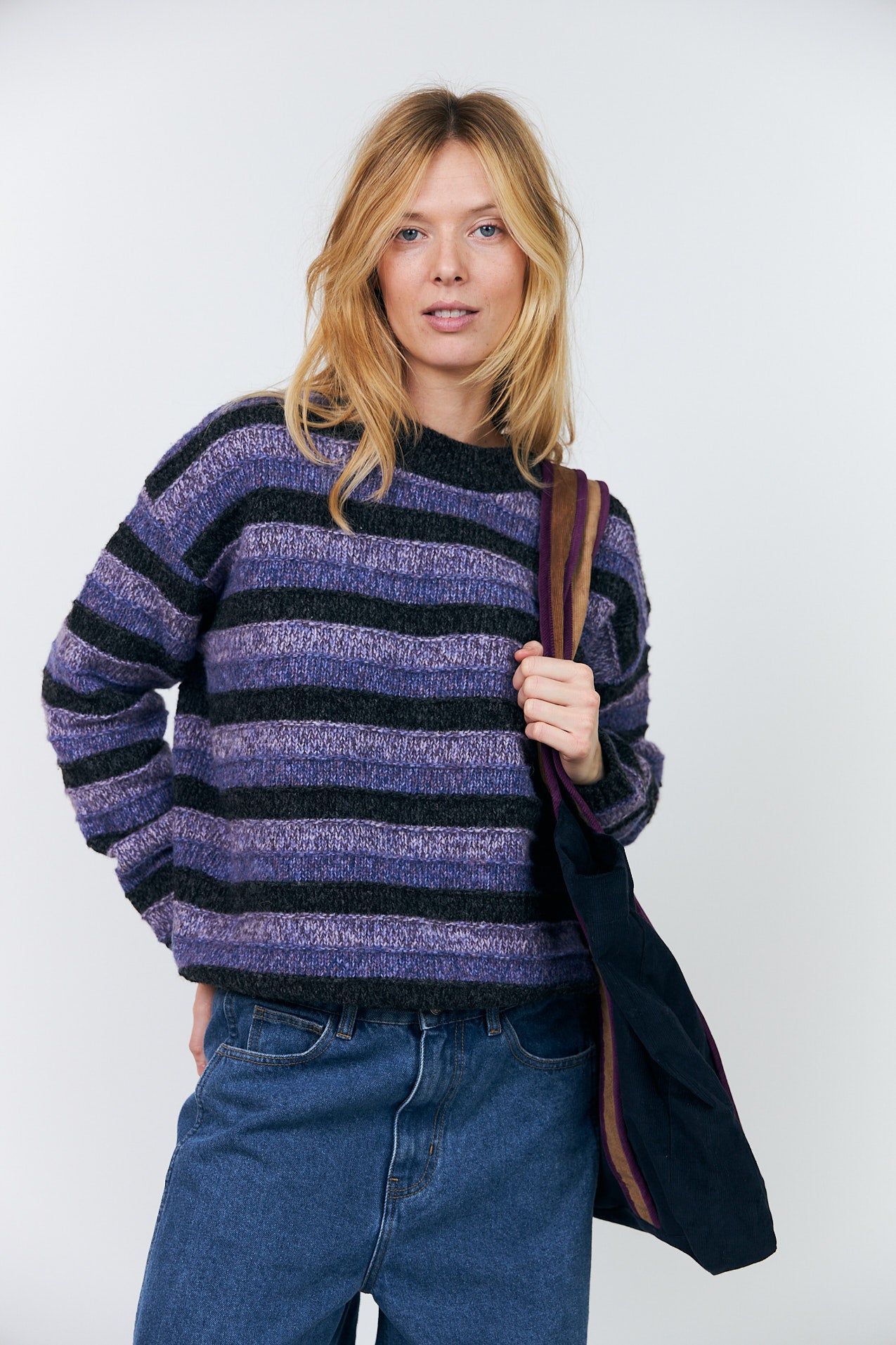 Lollys Laundry MacieLL Strickpullover Jumper Lavendel