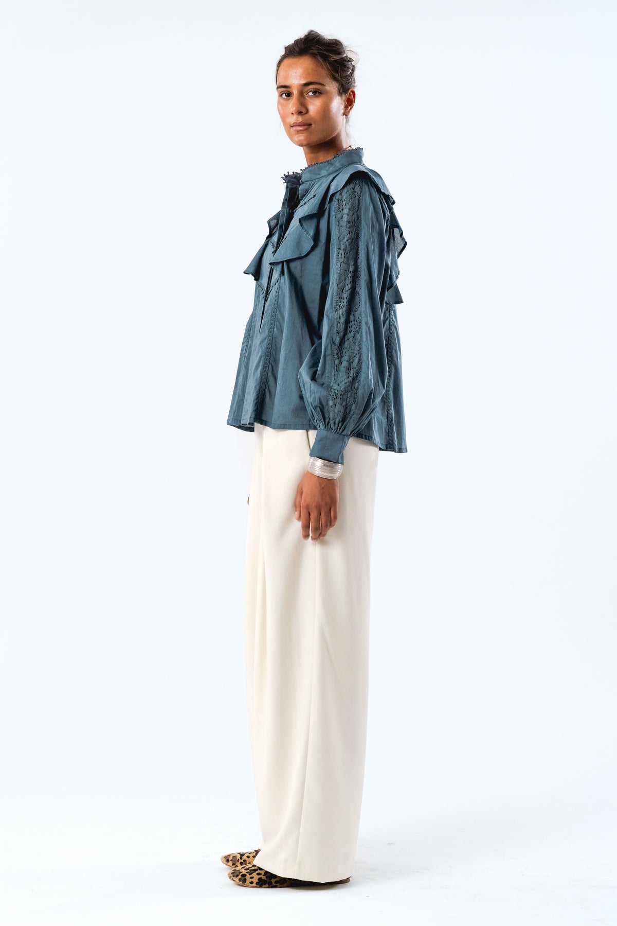 Lollys Laundry MajaLL Shirt LS Shirt Gedämpftes Blau