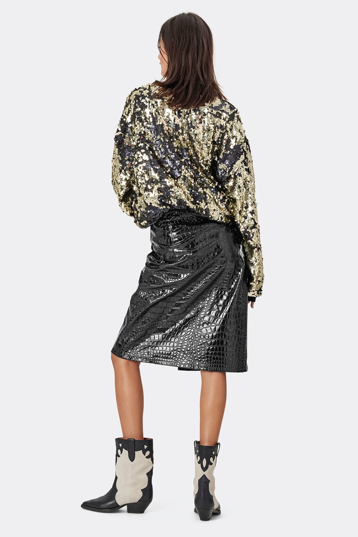 Lollys Laundry MarikkaLL Midi Skirt Skirt Schwarz