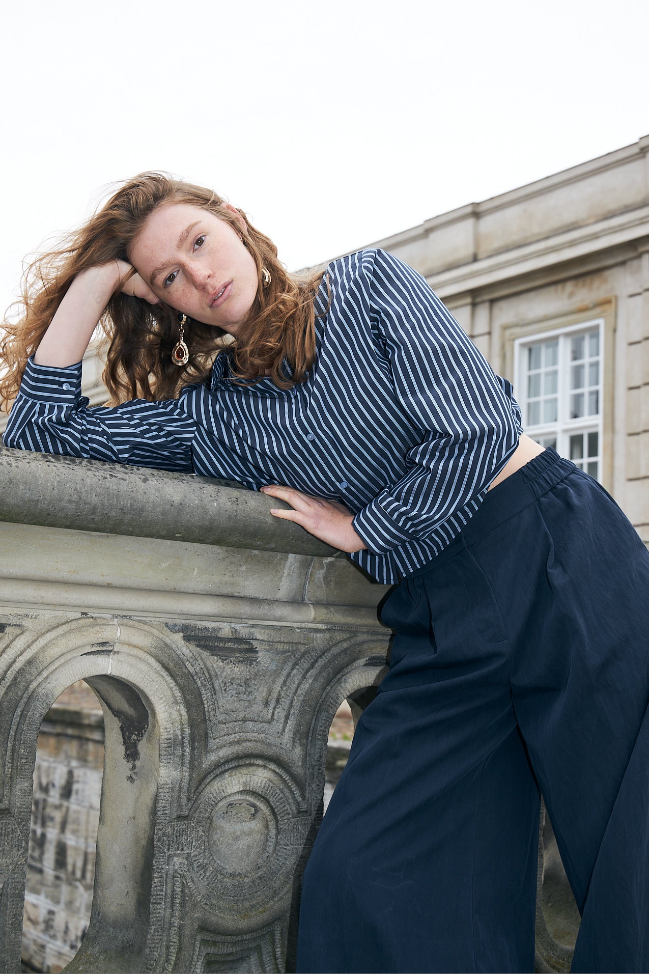 Lollys Laundry MarinaLL kurze Bluse Shirt Dunkelblau