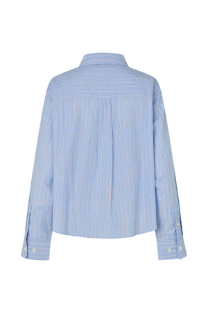 Lollys Laundry MarinaLL kurze Bluse Shirt Hellblau