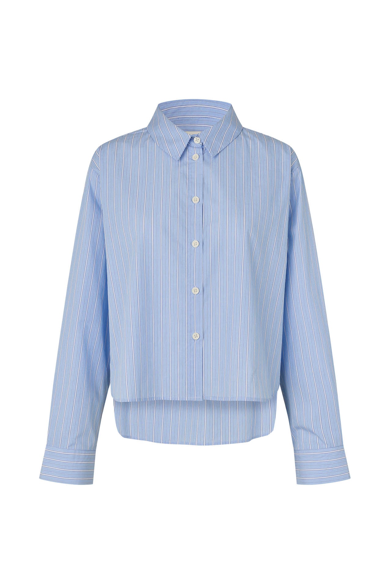 Lollys Laundry MarinaLL kurze Bluse Shirt Hellblau