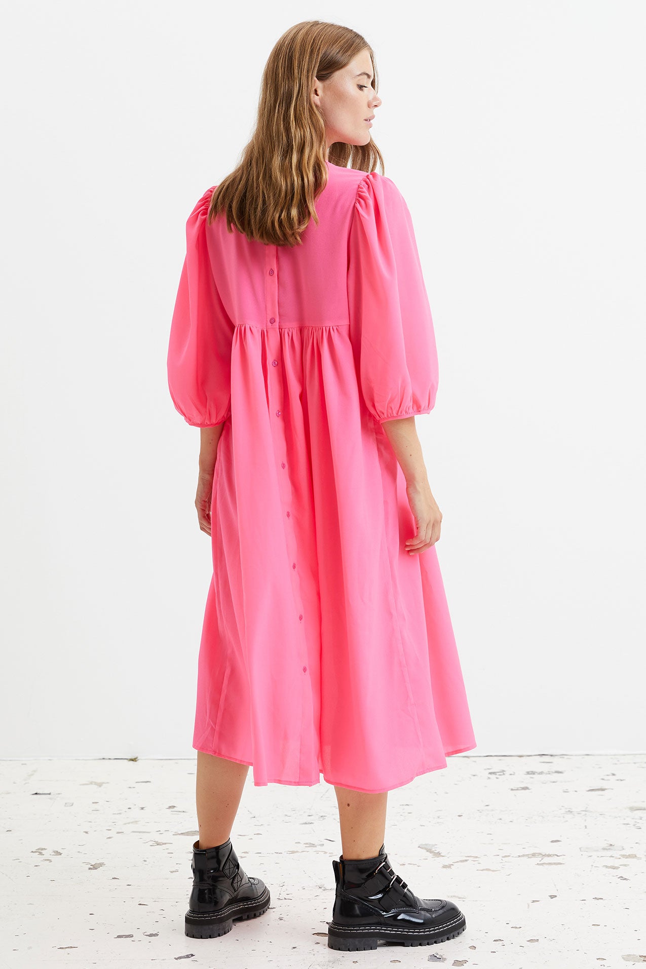 Lollys Laundry Marion Dress Dress 98 Neon Pink