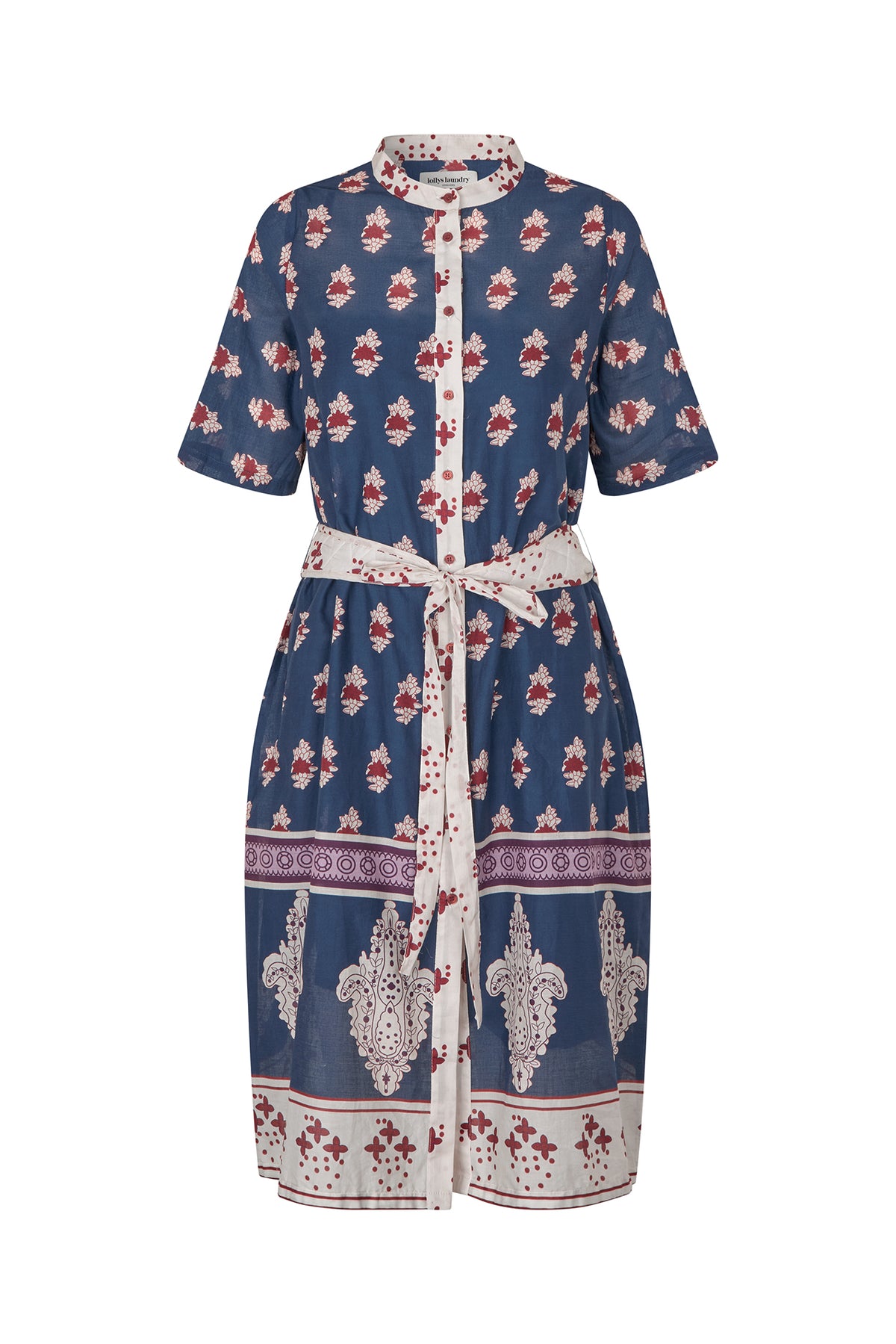 Lollys Laundry MataLL Midi Kleid Dress Dunkelblau
