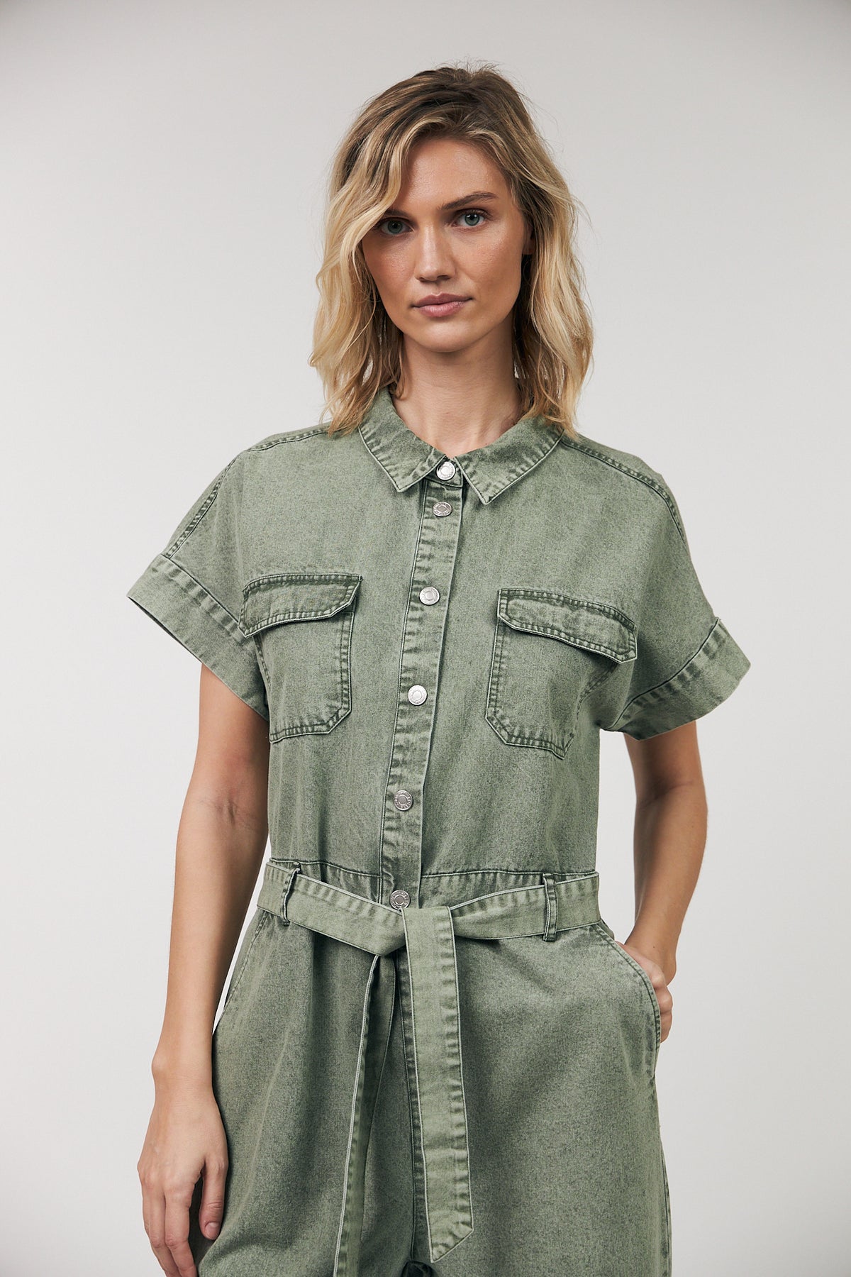 Lollys Laundry MathildeLL Jumpsuit Jumpsuit Gedämpftes Grün