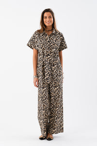 MathildeLL Jumpsuit SS - Leopard Print