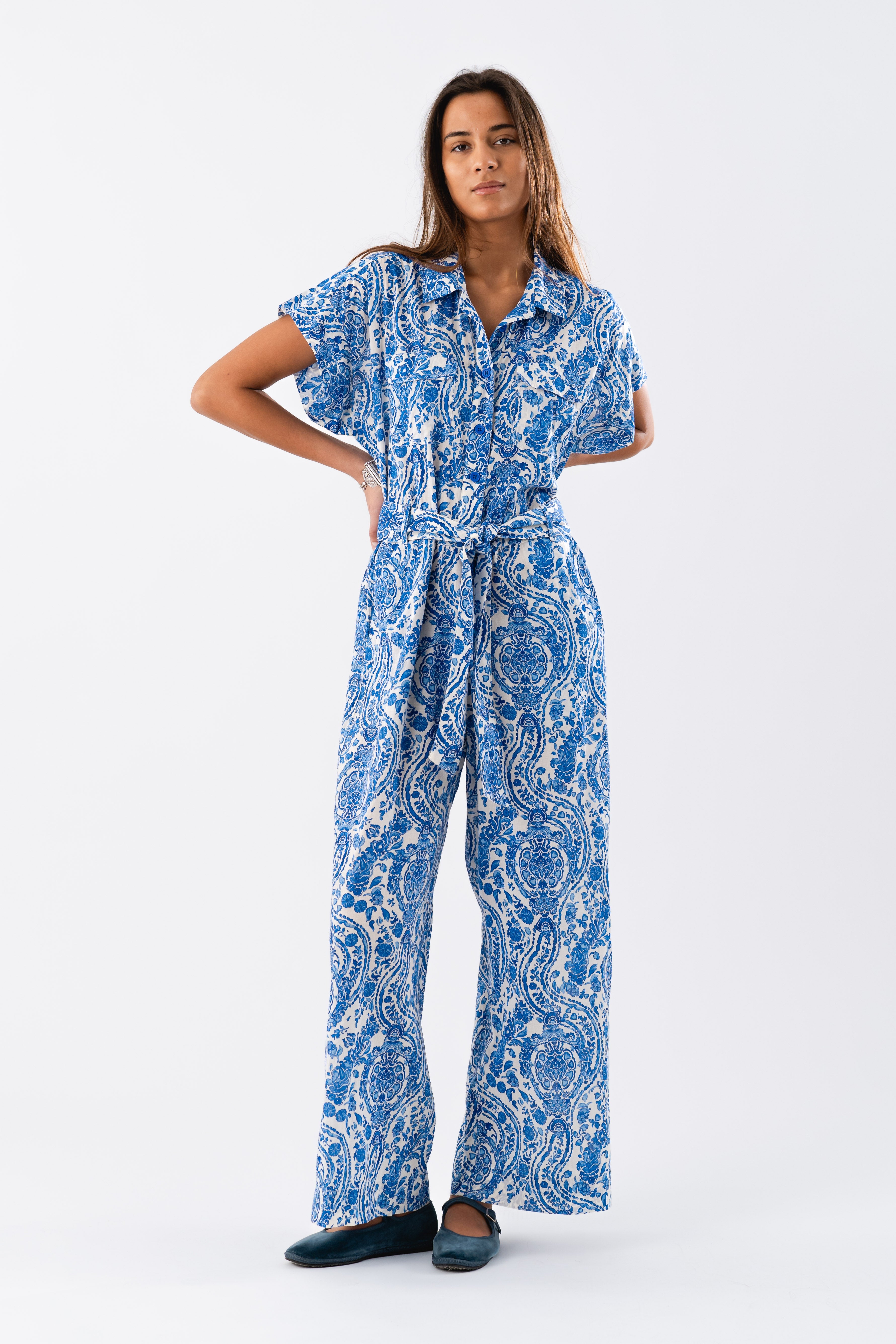 MathildeLL Jumpsuit SS - Blue