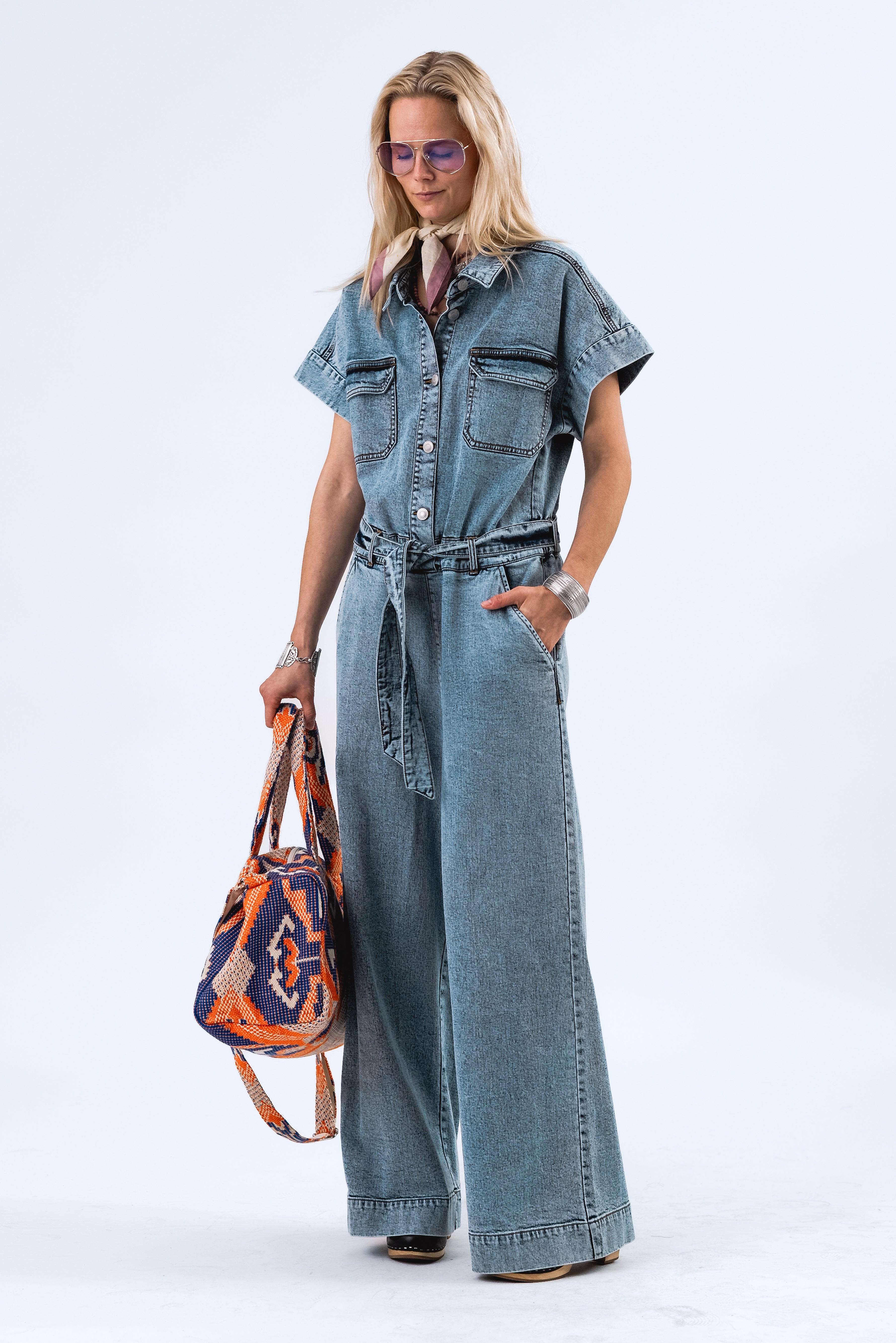 Lollys Laundry MathildeLL Jumpsuit SS Jumpsuit 20 Blue