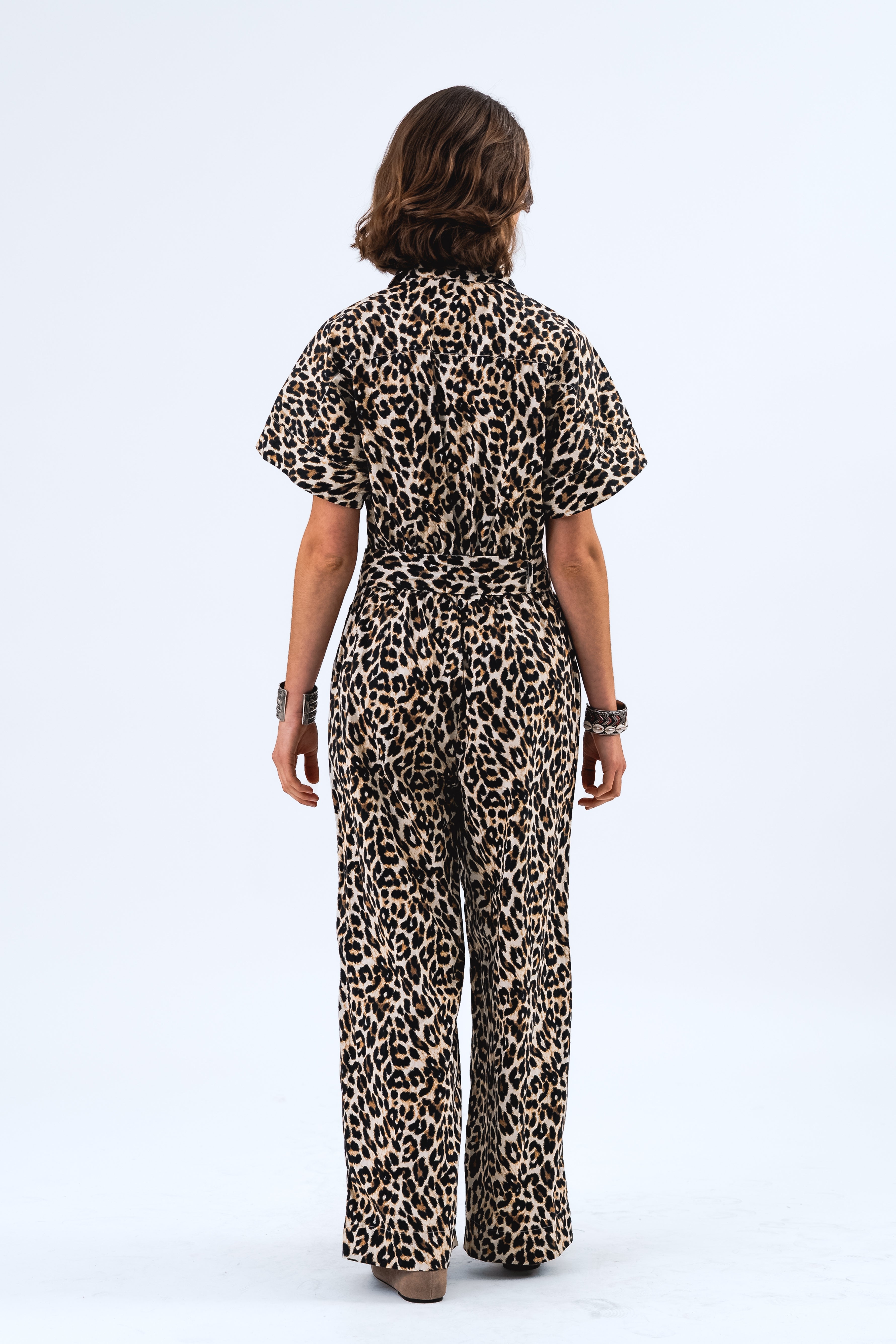 Lollys Laundry MathildeLL Jumpsuit SS Jumpsuit 72 Leopard Print