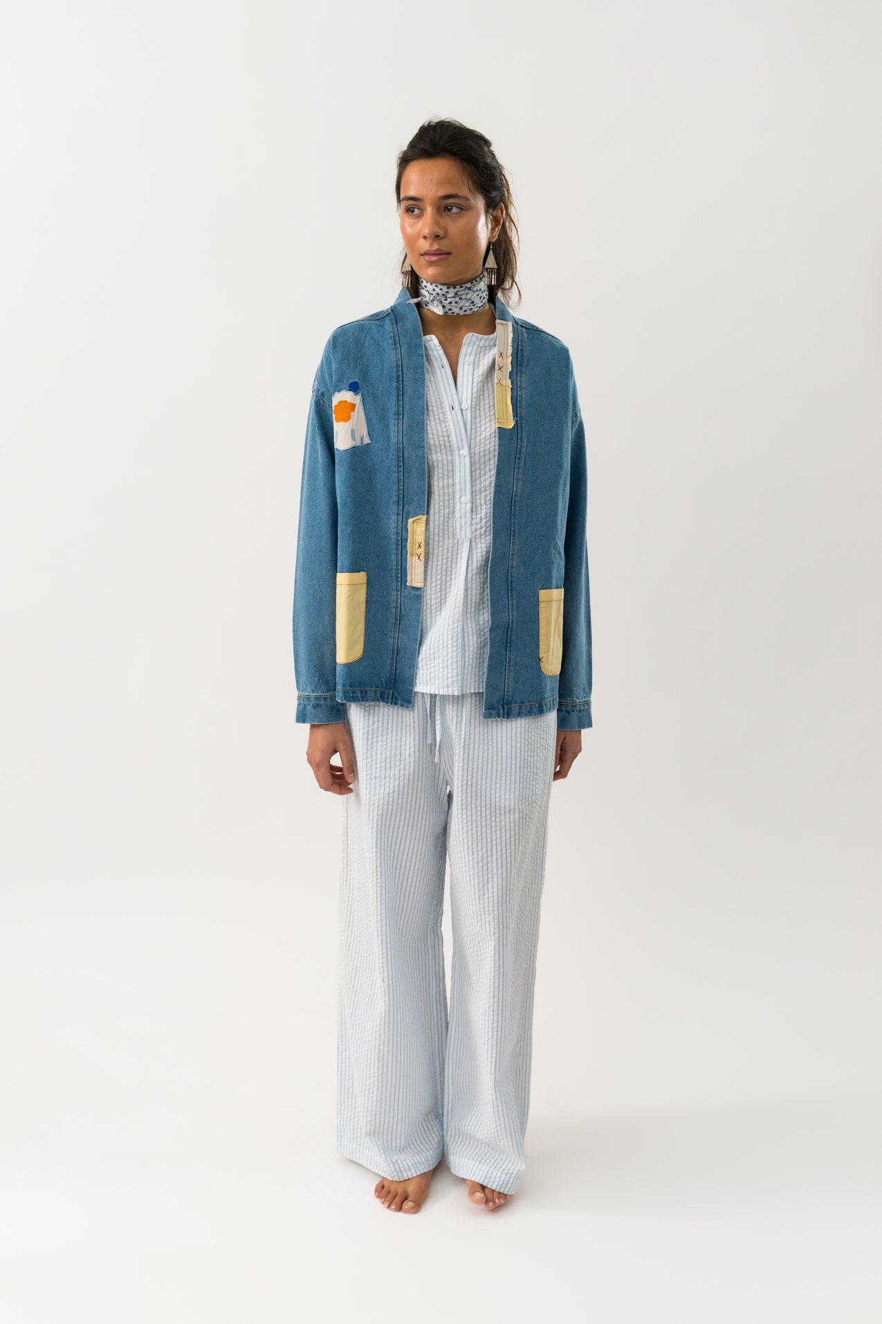 Lollys Laundry MilaLL Jacket LS Jacket 100 Washed Denim