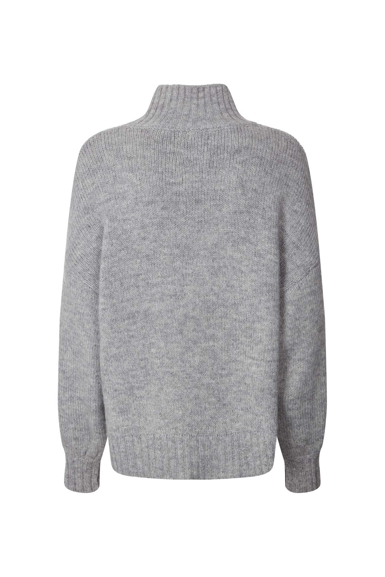 Lollys Laundry Mille Knit Jumper 11 Grey Melange