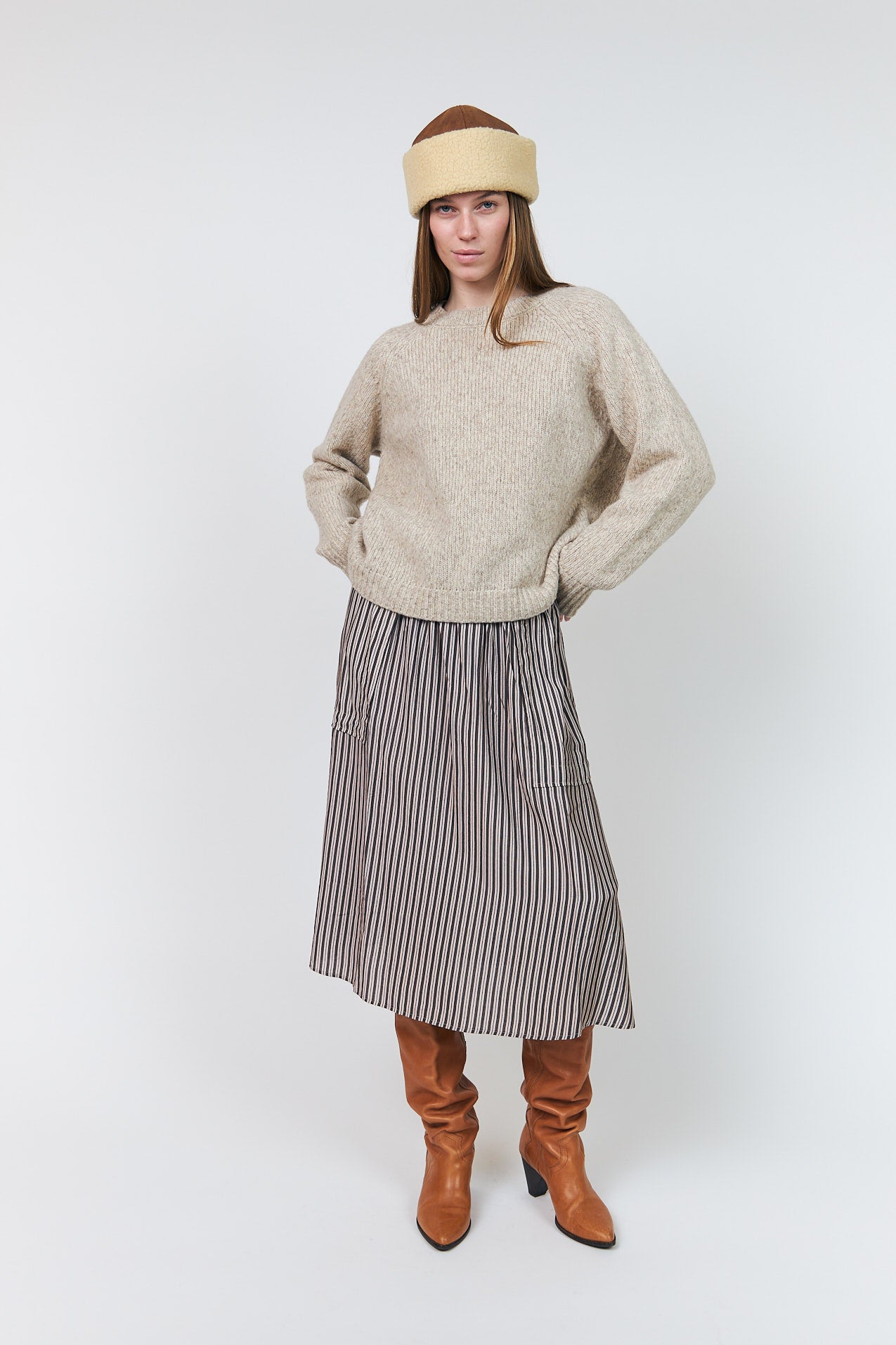 Lollys Laundry MinaLL Strickpullover Jumper Creme