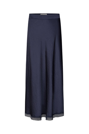 Lollys Laundry MioLL Midi Rock Skirt Dunkelblau