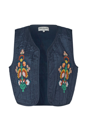 Lollys Laundry MistLL Weste Vest Dunkelblau