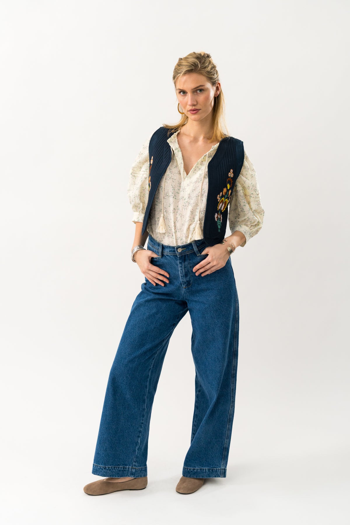 Lollys Laundry MistLL Weste Vest Dunkelblau
