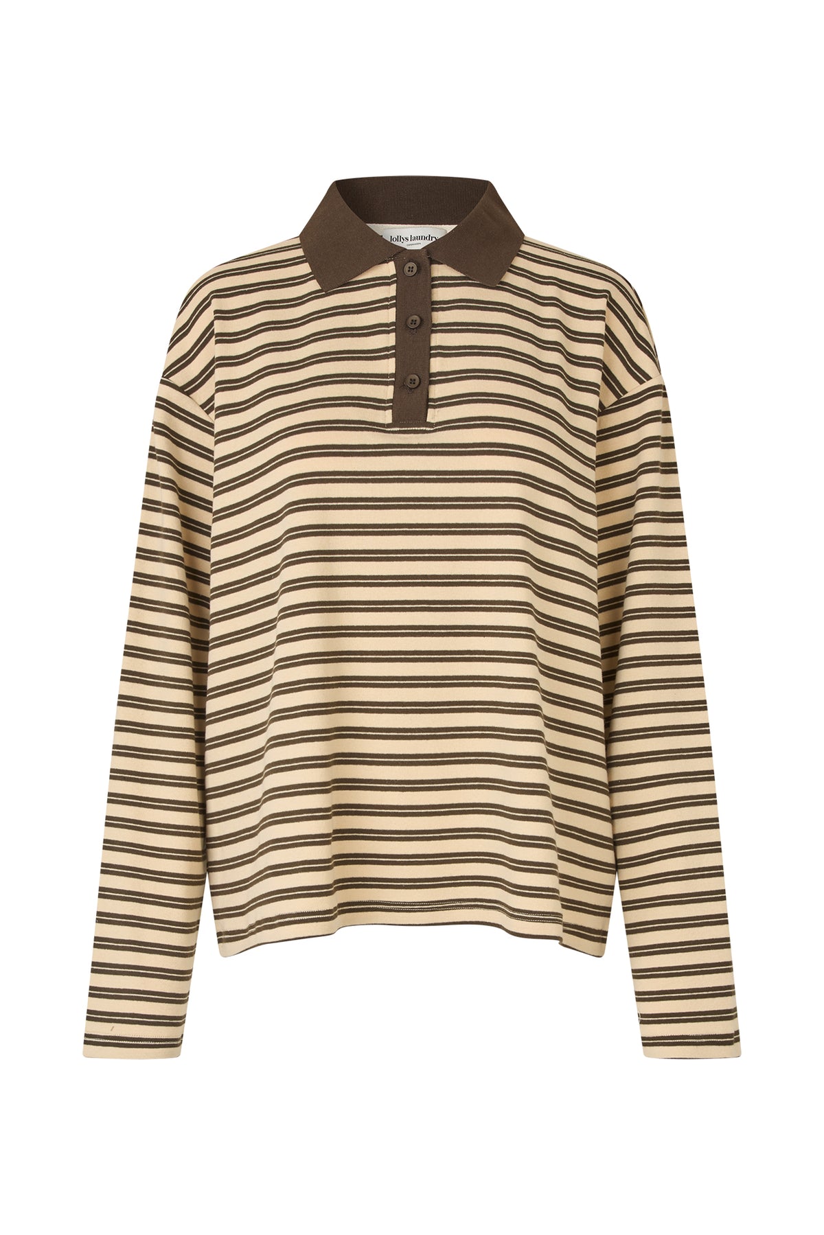 Lollys Laundry MobyLL Polo T-Shirt Sweatshirt Dunkelbraun