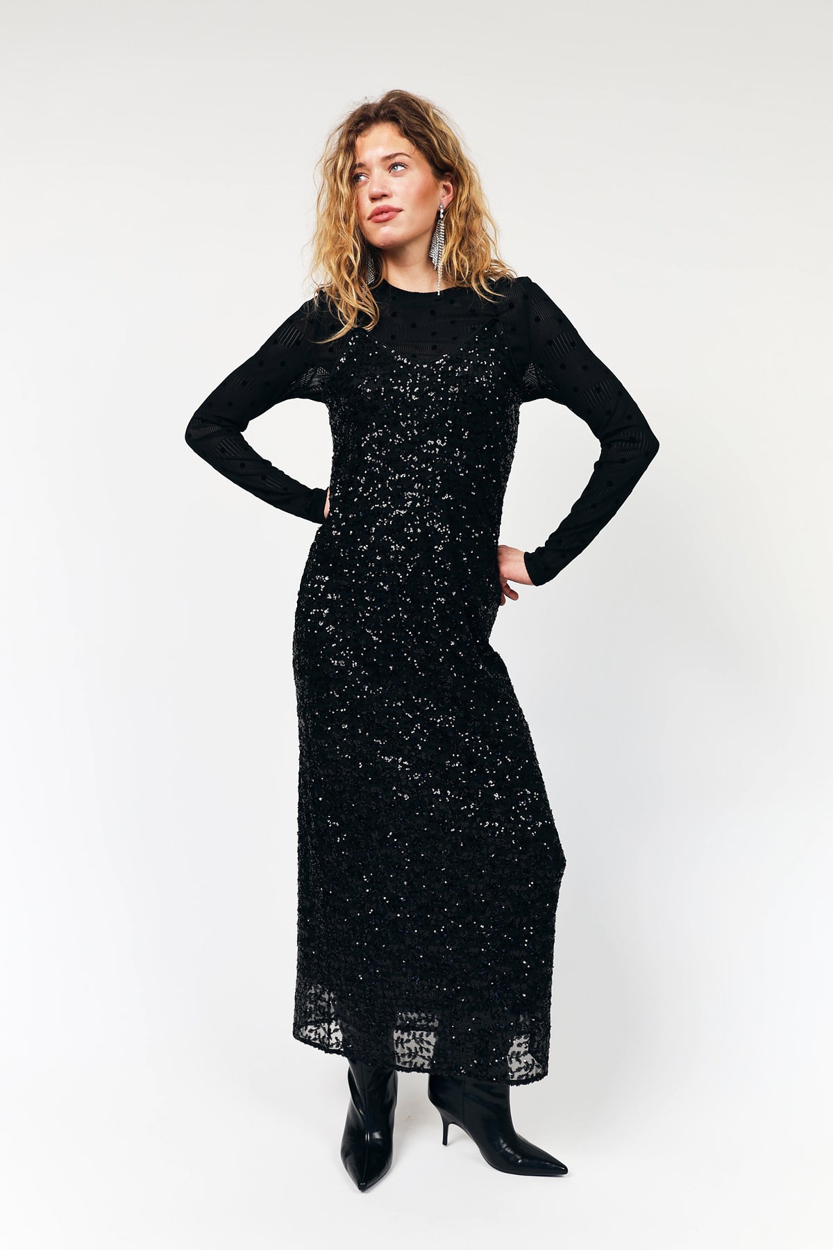 MomaLL Maxi Kleid - Schwarz
