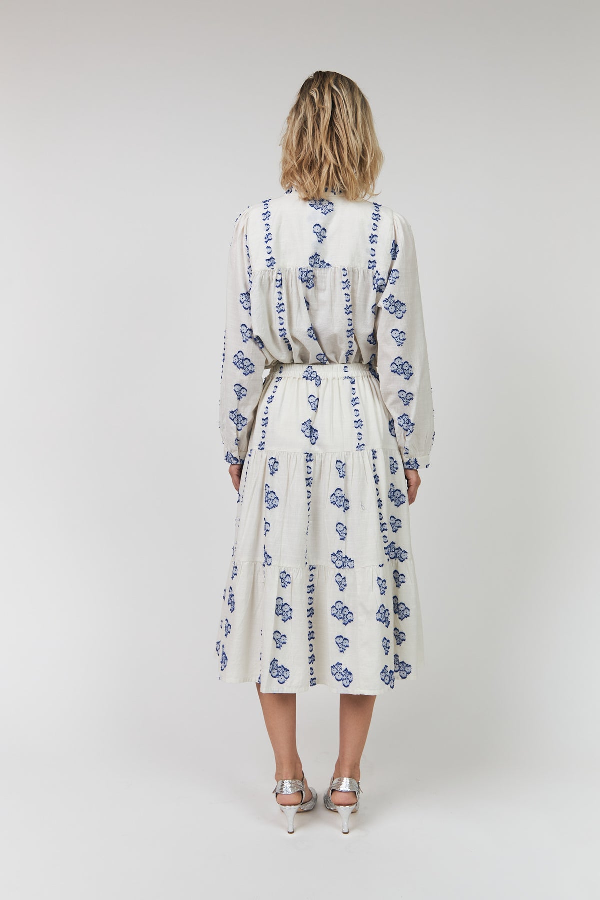 Lollys Laundry MorningLL Midi Rock Skirt Creme