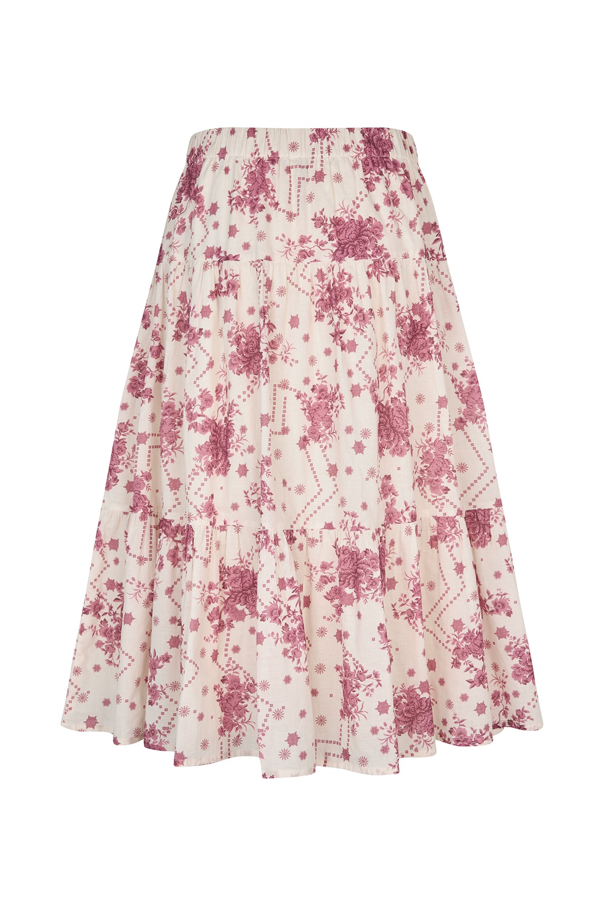 Lollys Laundry MorningLL Midi Rock Skirt Blumenmuster