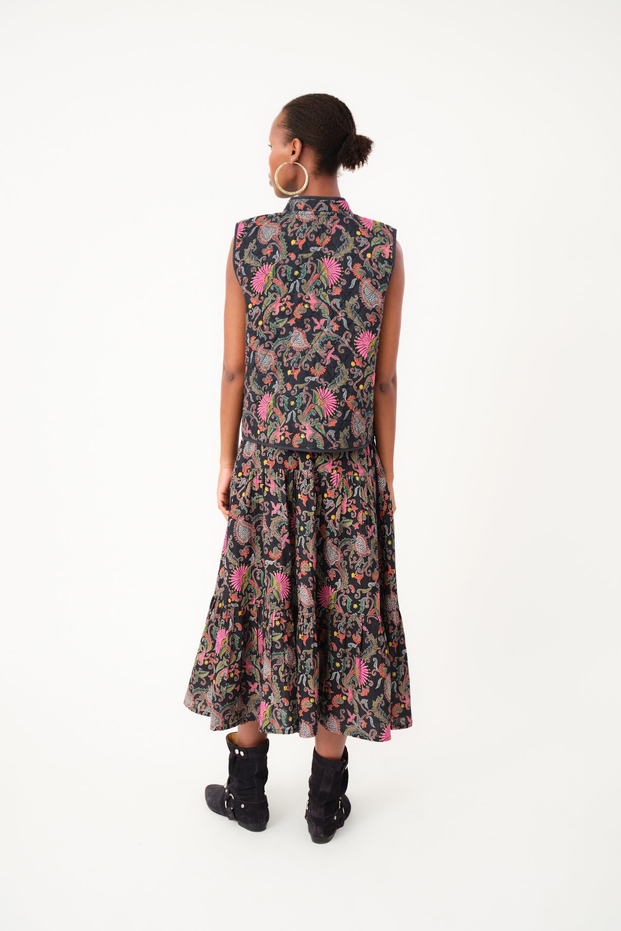 Lollys Laundry MorningLL Midi Röcke Skirt 74 Flower Print