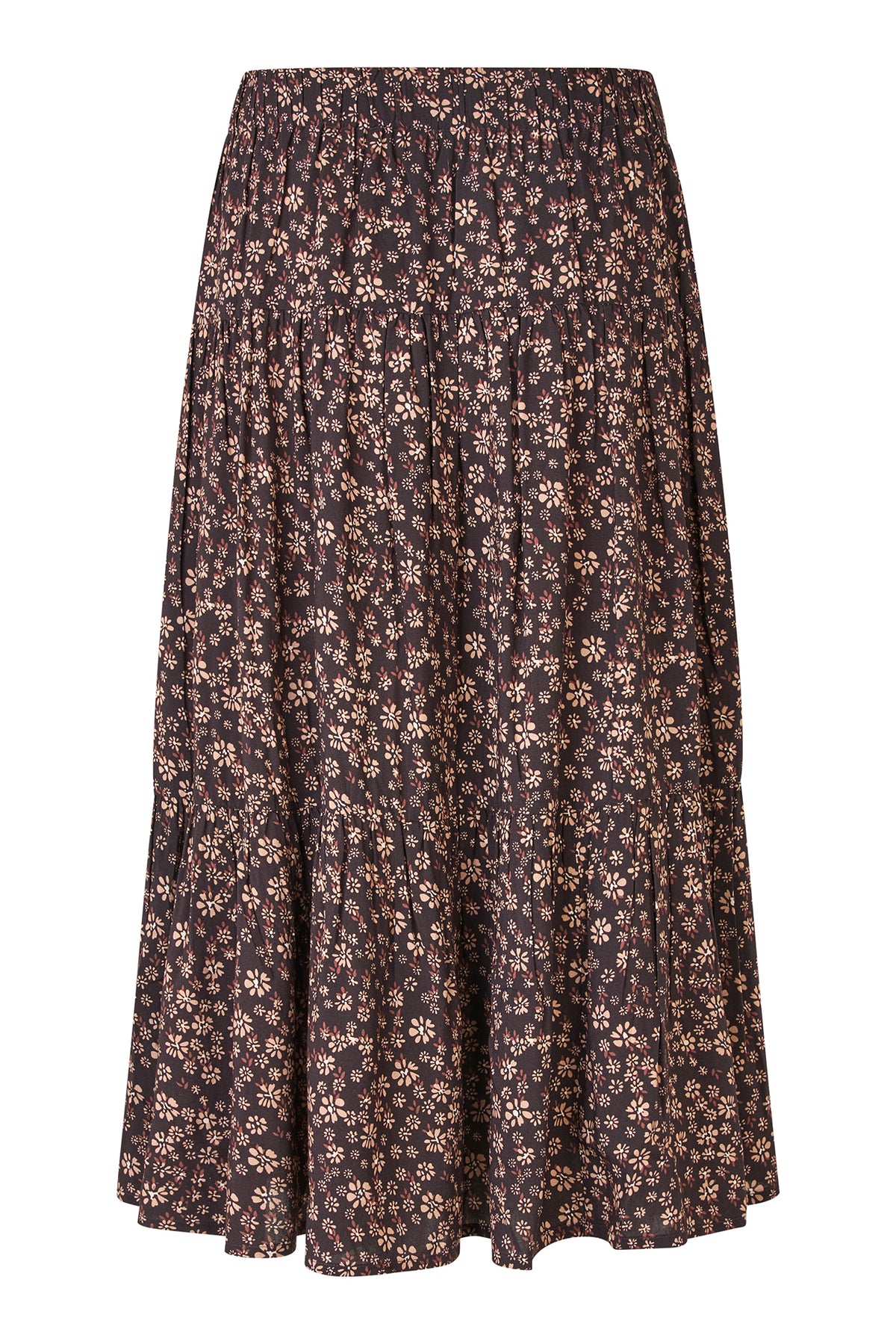 Lollys Laundry MorningLL Midi Röcke Skirt Dunkelbraun