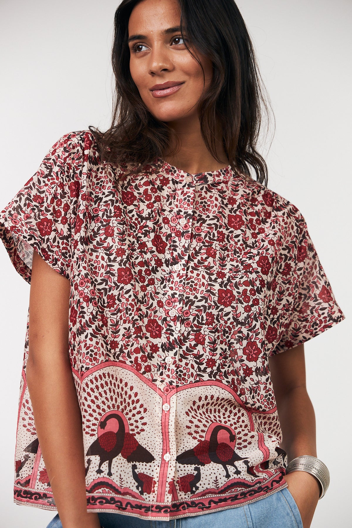Lollys Laundry MyaLL Bluse Shirt Rot