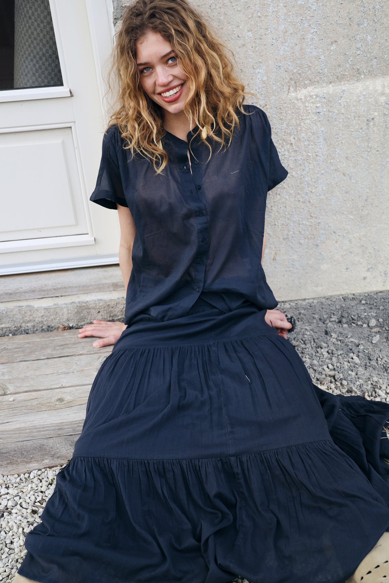 MyaLL Bluse - Verblasstes Schwarz