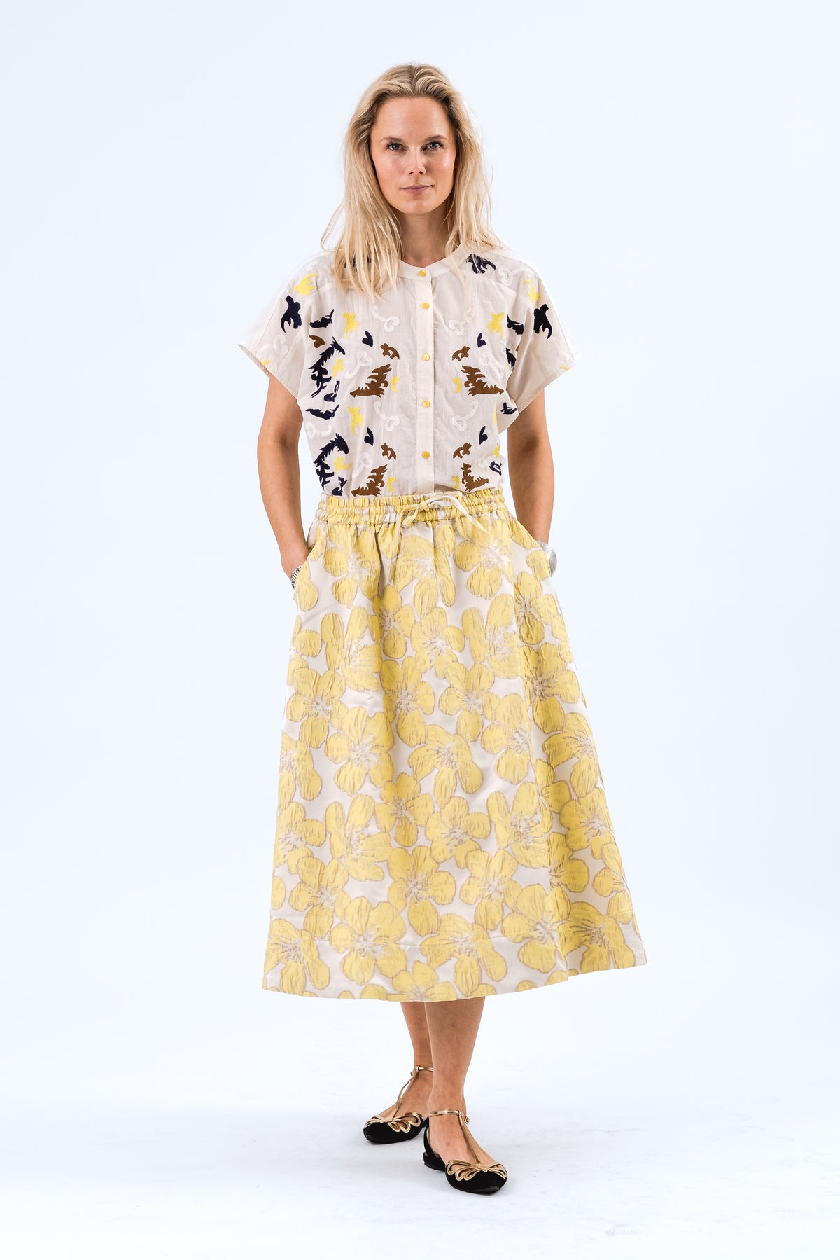 Lollys Laundry MyaLL Hemdbluse Shirt Weiß