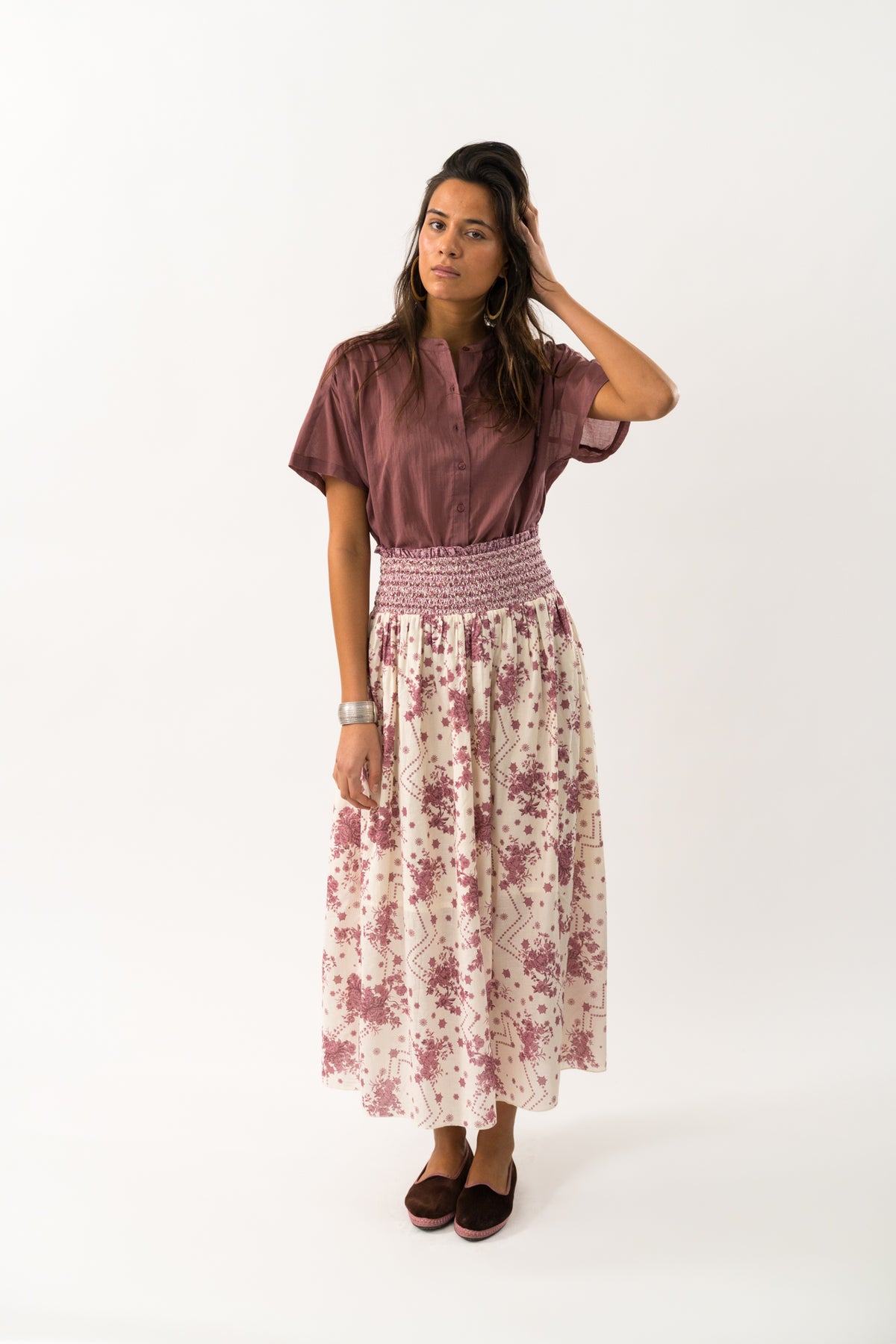 Lollys Laundry MyaLL Hemdbluse Shirt Bordeaux
