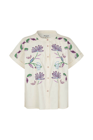 Lollys Laundry MyaLL Hemdbluse Shirt Creme