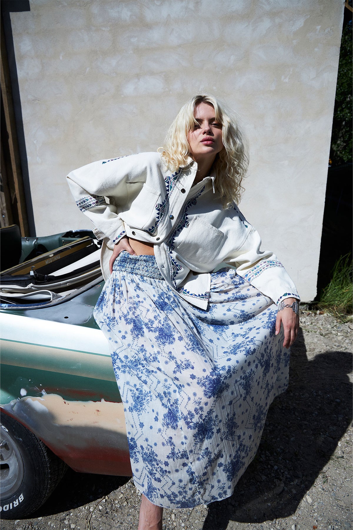 Lollys Laundry MyraLL Maxi Rock Skirt Dunkelblau