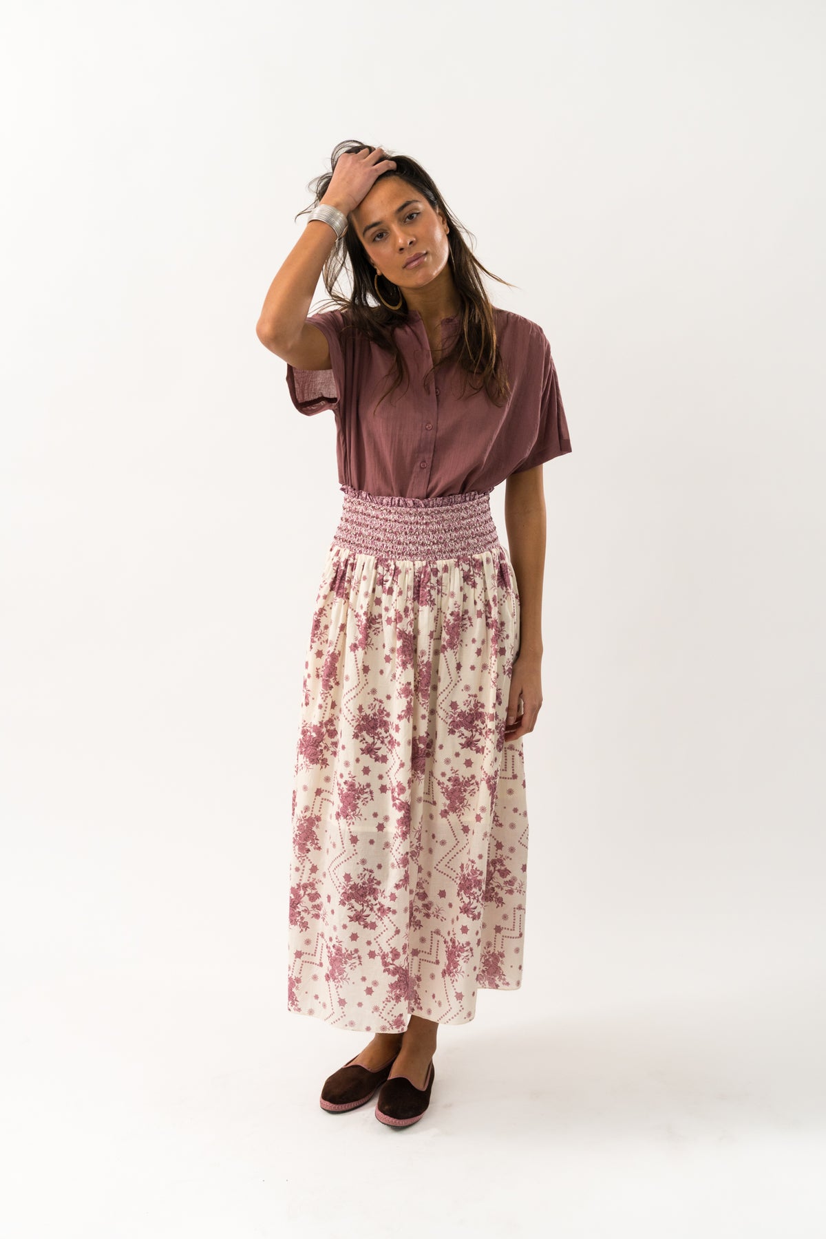 Lollys Laundry MyraLL Maxi Rock Skirt Blumenmuster