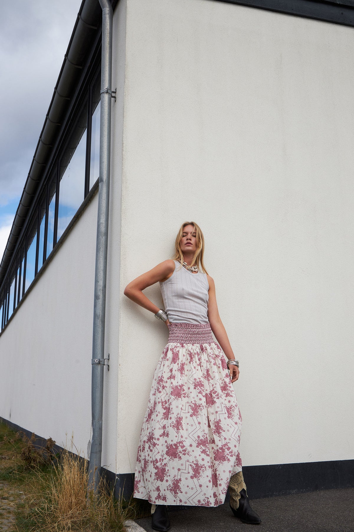 Lollys Laundry MyraLL Maxi Rock Skirt Blumenmuster