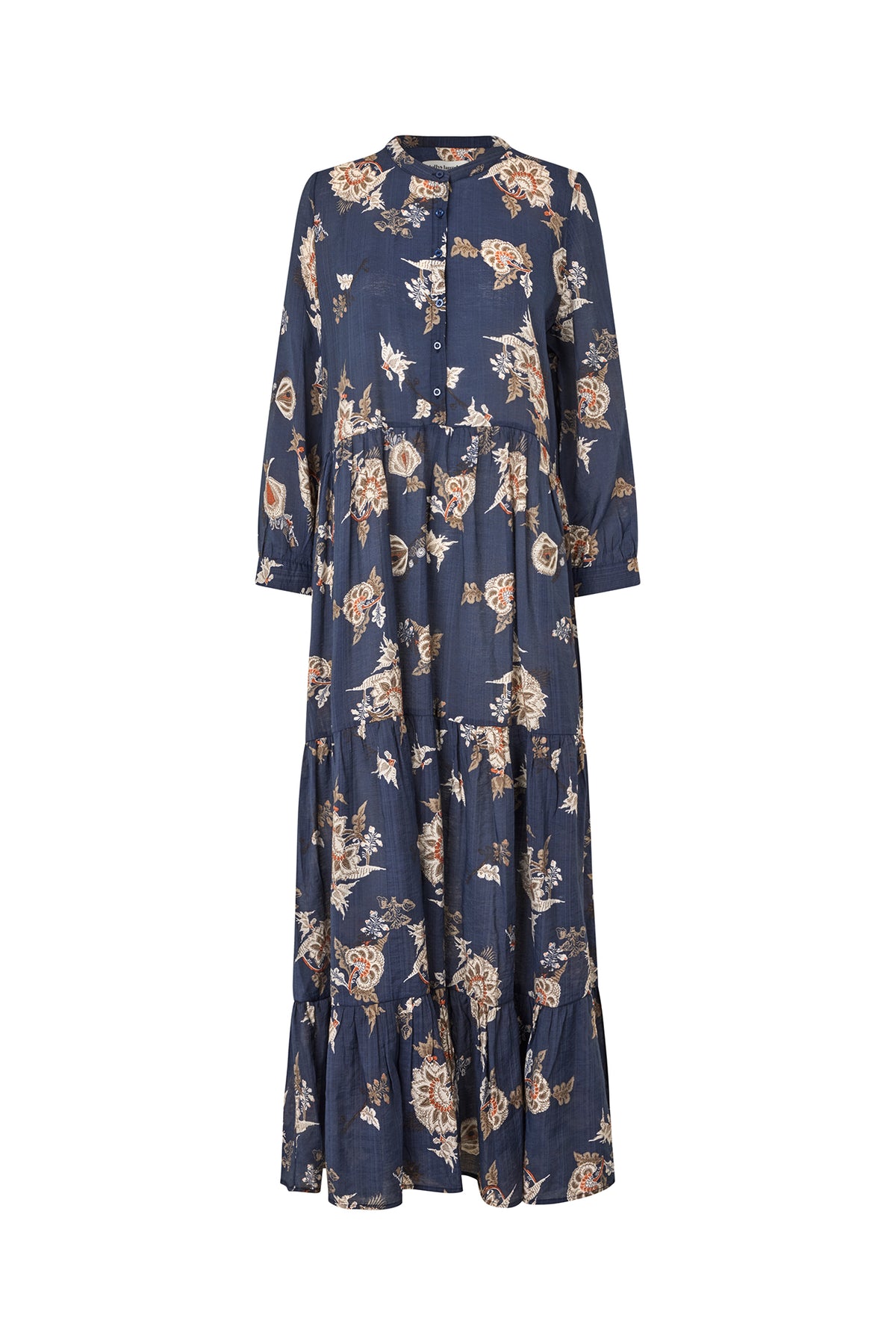 Lollys Laundry NeeLL Maxi Dress LS Dress Dunkelblau