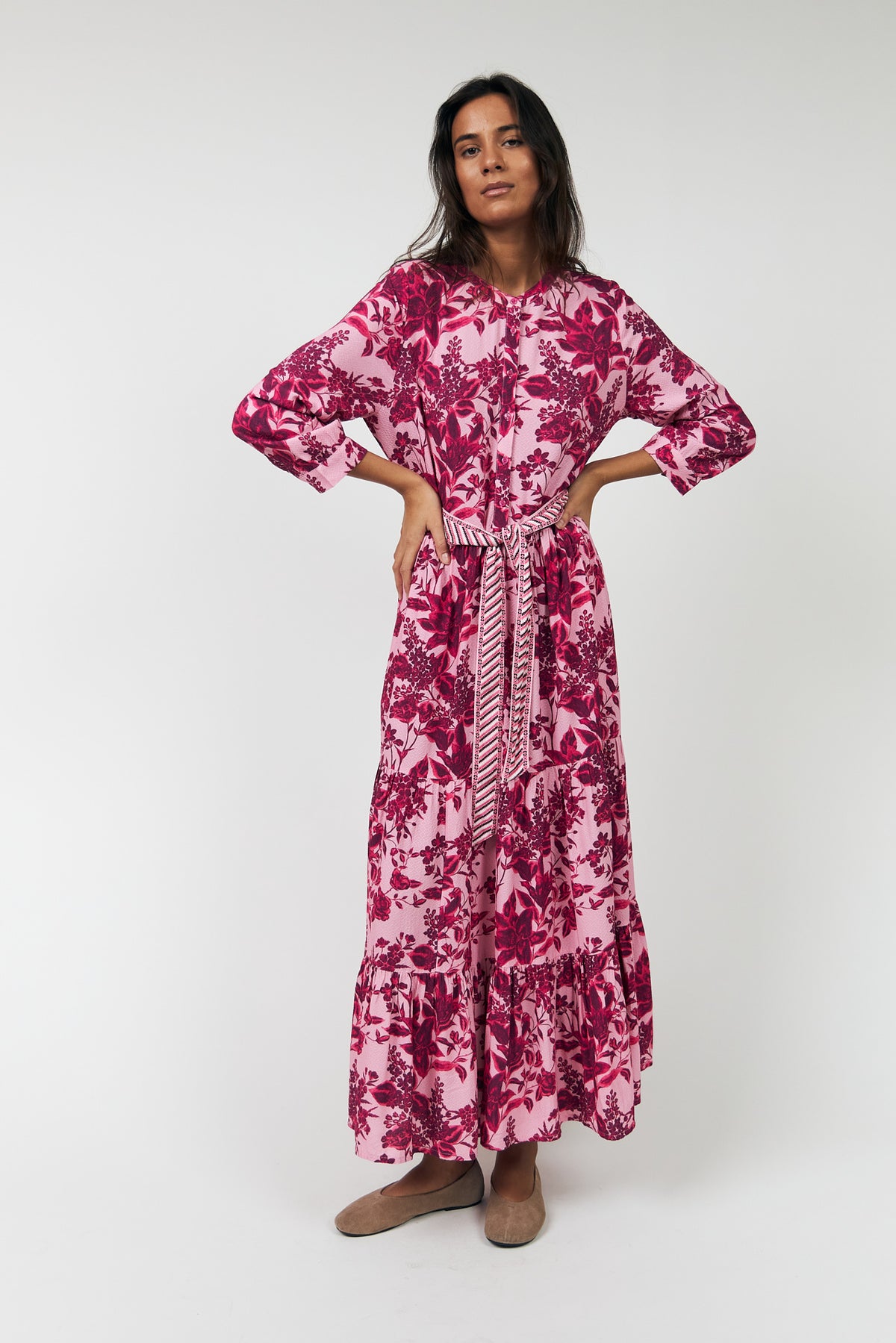 Lollys Laundry NeeLL Maxi Kleid Dress Pink