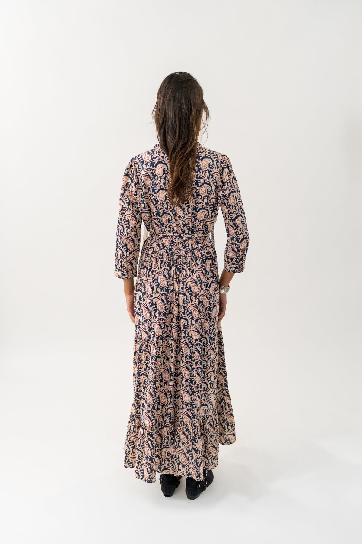 Lollys Laundry NeeLL Maxi Kleid 3/4 Dress Grafikprint