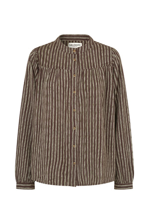 Lollys Laundry NickyLL Bluse Shirt Dunkelbraun